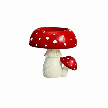 Small Mushroom Candle Holder Decorative Tea Light Home Ornament Craft Decoration