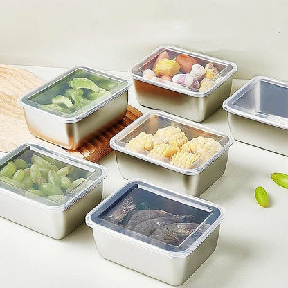 304 Stainless Steel Airtight Food Storage Container | Lunch Bento Box with Lid