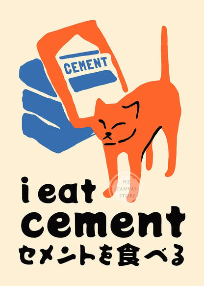 Affiches drôles de mèmes de chats, bande dessinée japonaise de chat, art de la culture des mèmes Internet, impression sur toile, décoration moderne de salon, chambre à coucher, cadeau