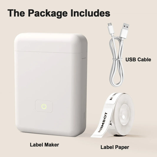 Portable Thermal Label Maker Mini Sticker Printer for Home School Office Organizing