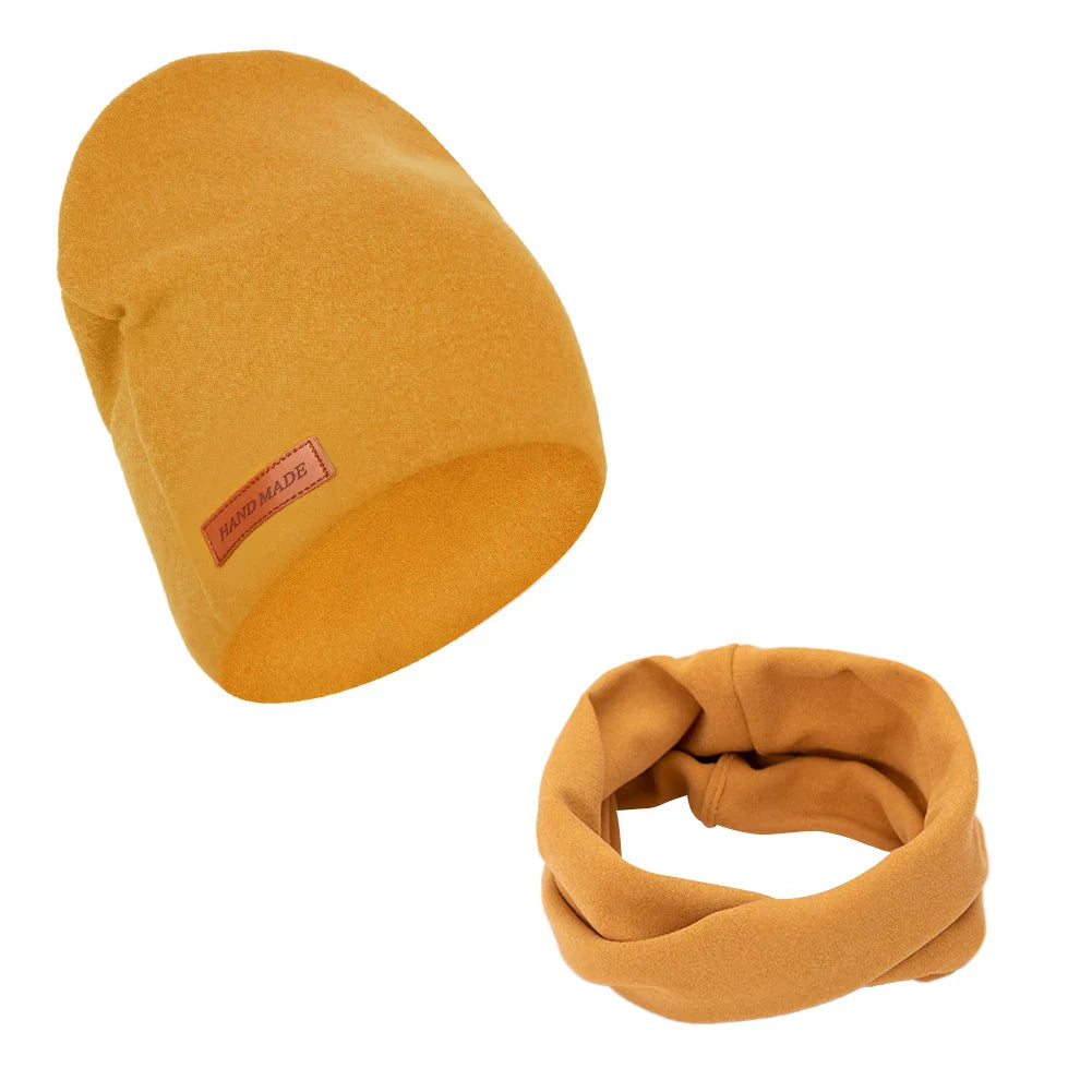 Soft Baby Turban Hat and Scarf Set | Faux Cashmere Winter Headwear for Newborns and Kids