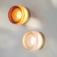 Modern LED Wall Sconce Amber Glass Living Room Bedroom Corridor Decor Light