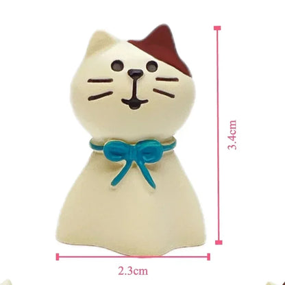 Artisanat de décoration en résine de chat, petite grenouille scène de pluie pour la décoration de bureau, ornements artisanaux, collection de jouets, cadeaux en gros Nouveauté 2024