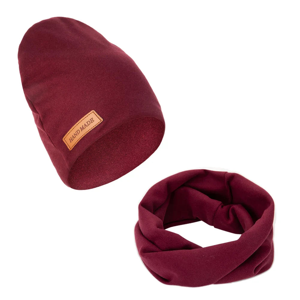 Soft Baby Turban Hat and Scarf Set | Faux Cashmere Winter Headwear for Newborns and Kids