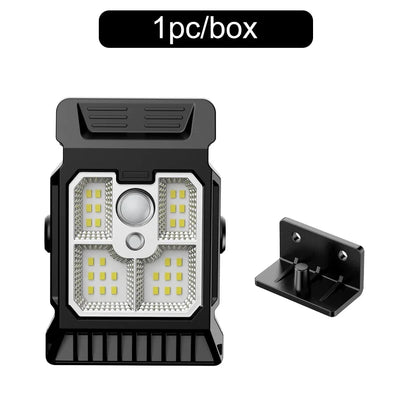 Solar Motion Sensor Garden Light | Outdoor Clip On LED Courtyard Lawn Lamp
