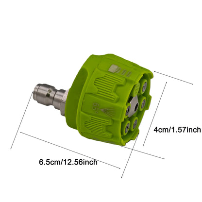 6 in 1 High Pressure Car Wash Nozzle | 14 Inch Quick Connect for 1/4 Pressure Washers