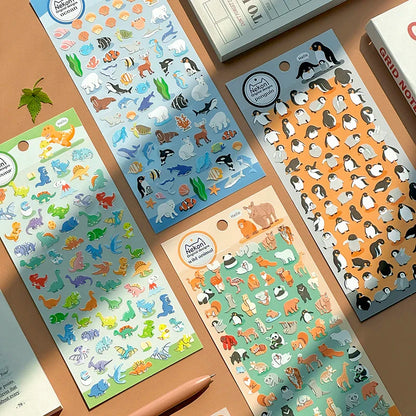 Cute Animal Sticker Pack for DIY Journaling and Scrapbooking | 50+ Pieces