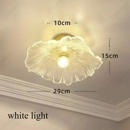 Modern Minimalist LED Flower Petal Ceiling Lamp Living Room Corridor Balcony Decorative Lighting E27