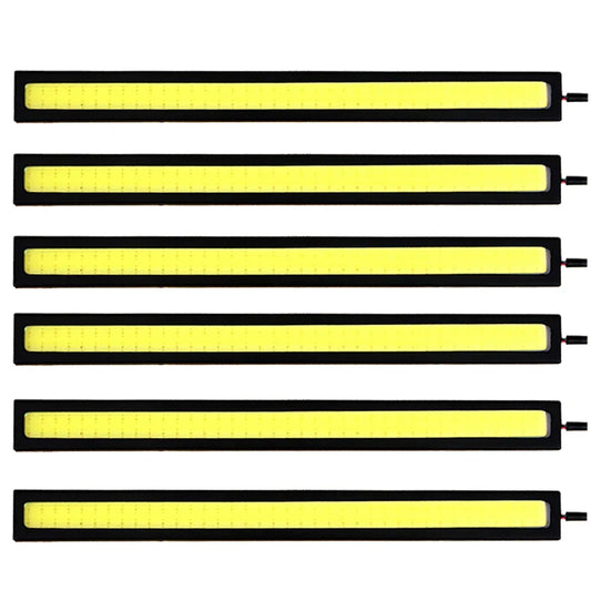 17cm Super Bright COB LED Fog Light Bulb | 12V 6500K Daytime Running Light Strip for Car