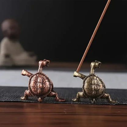 Mini Turtle Shape Incense Stick Holder | Metal Animal Incense Burner