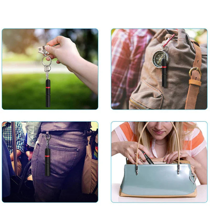 Powerful LED Keychain Flashlight | Waterproof Pocket Torch for Camping and Fishing