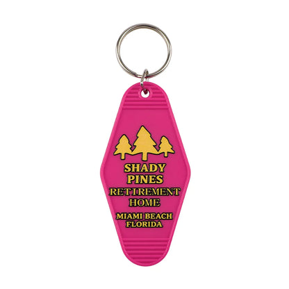 Plastic Key Chain for Keys | Pink Rhombic Key Tag Gift
