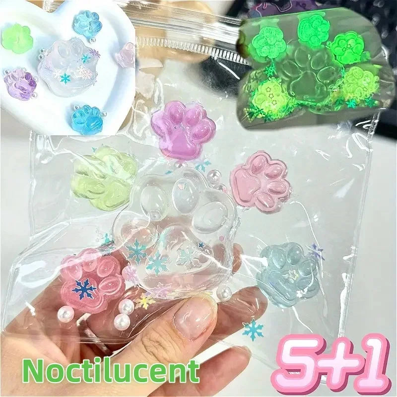 1Pc Squishy Fluid Ice Skin Jelly Ball Squishy