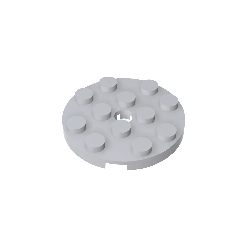 Gobricks GDS-841 Round Plate 4x4 with Hole | Compatible Building Block for DIY Creations
