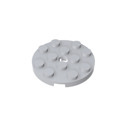 Gobricks GDS-841 Round Plate 4x4 with Hole | Compatible Building Block for DIY Creations