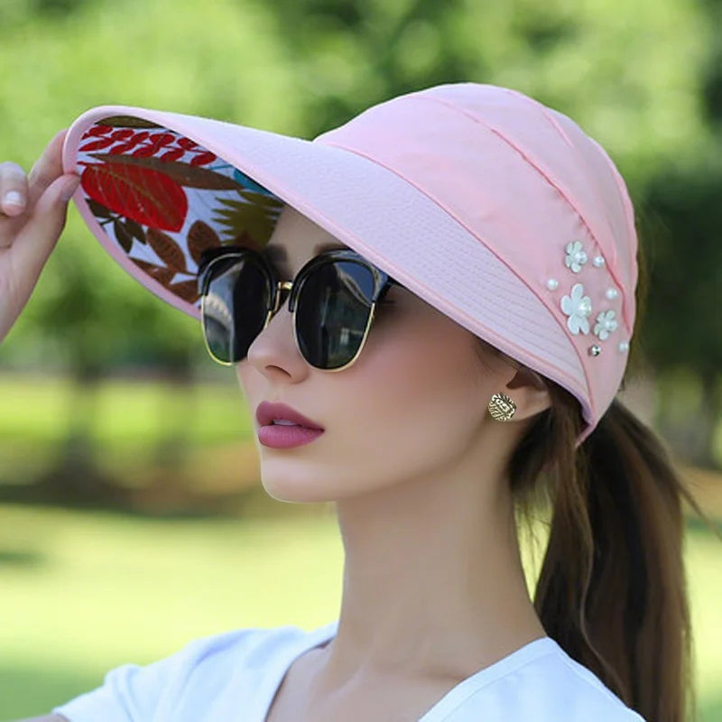 Sun Protection Hat for Women | Foldable UV Guard Visor