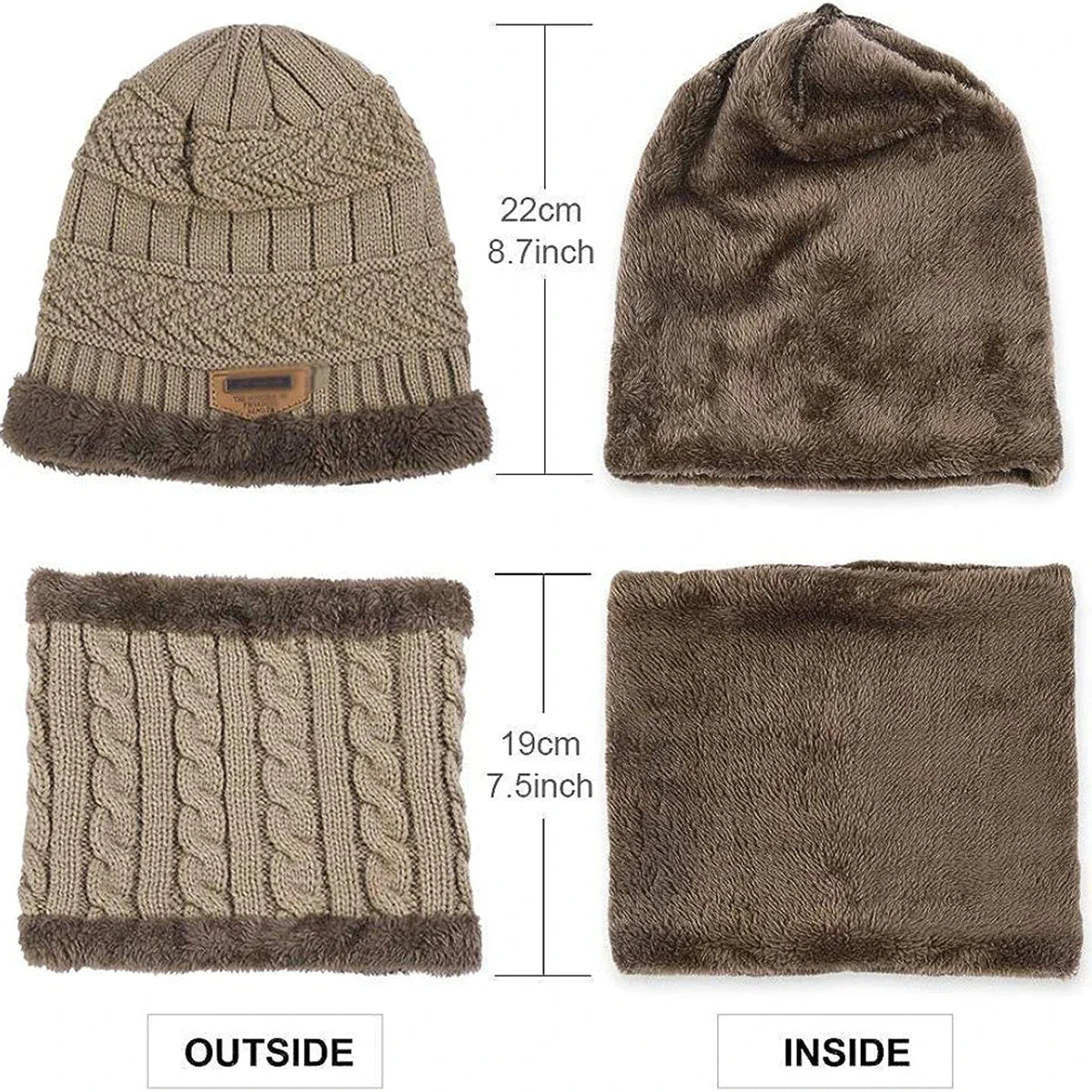 Children Winter Knit Hat and Scarf Set | Warm Unisex Accessory