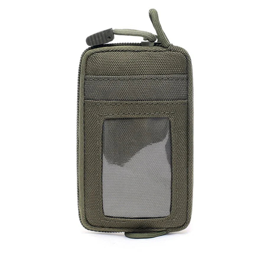 Waterproof Camping EDC Pouch | Tactical Key Purse Wallet with Card Slots and Zippers