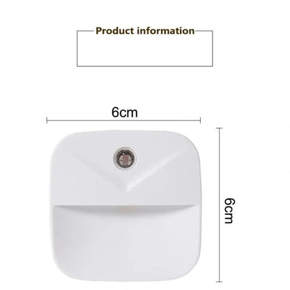 Smart Motion Sensor Night Light | EU Plug LED Wall Lamp for Home Safety