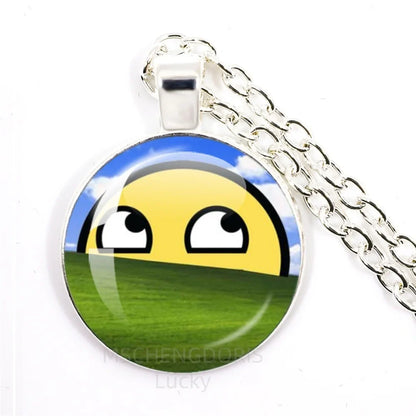 Funny Meme Cartoon Pendant Necklace | Unisex Fashion Jewelry Gift