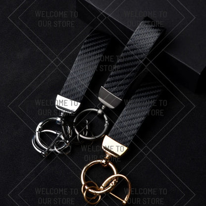 Skoda VRS Carbon Fiber Keychain | Car Emblem Key Ring for Citigo Kodiaq Yeti Rapid Fabia