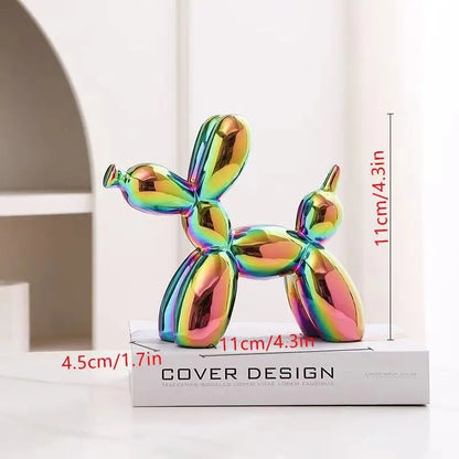 ceramics Balloon Dog Sculpture Home Decor room Decoration Accessories Office Nordic Animal Decorative Sculptures and Figurines