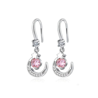 925 Silver Heart Butterfly Zircon Stud Earrings | Elegant Charm Jewelry Gift