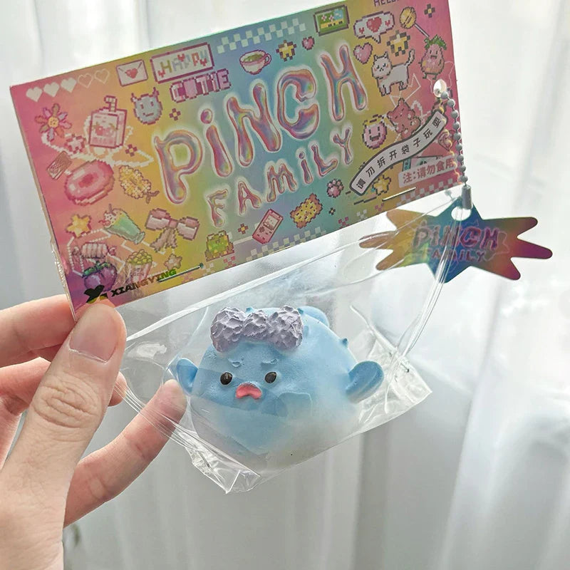 Cute Angry Puffer Fish Stress Toy | Squishy Sensory Plush Gift