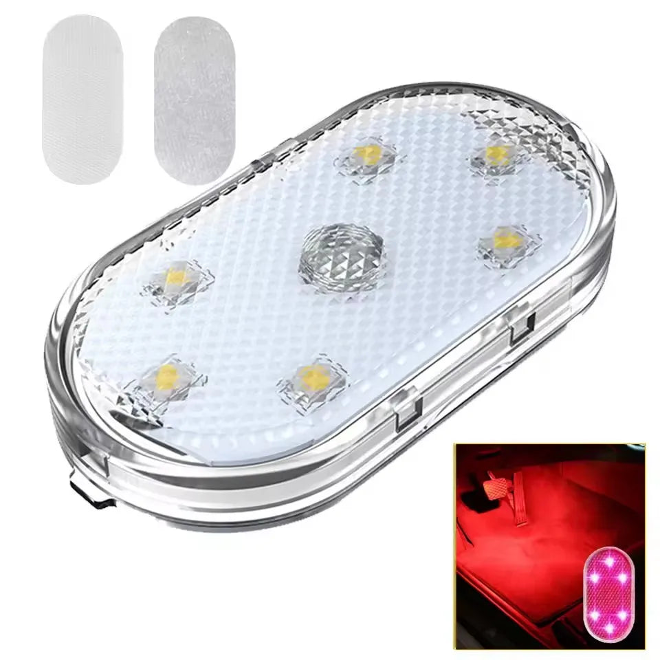 USB Charging LED Touch Light | Mini Wireless Car Interior Lamp for Trunk and Roof