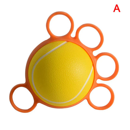 Pelota de terapia de mano | Entrenador de fuerza de agarre para ejercicios de dedos para rehabilitación, artritis, personas mayores, alivio del estrés y recuperación muscular