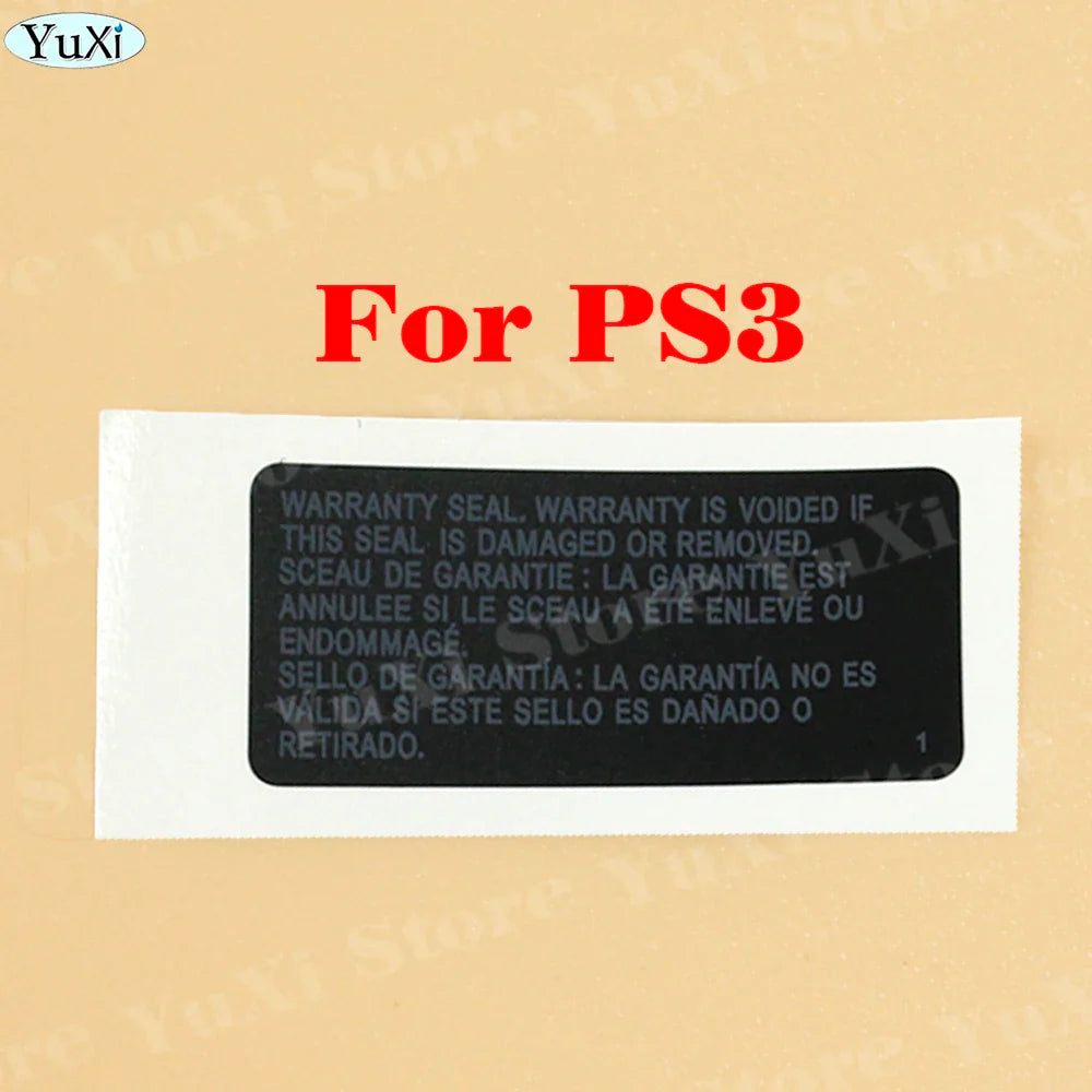 Console Seal Warranty Sticker Kit for PS4 Pro, PS4 Slim, PS5, PS3 | Game Console Label & Barcode Replacement Set