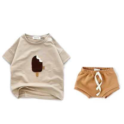 Baby Animal Print Cotton T-Shirt – Short Sleeve Top