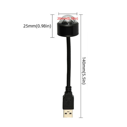 LED Starry Sky Ball Night Light | USB Sound Activated RGB Atmosphere Lamp