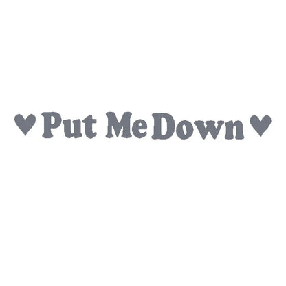PUT ME DOWN Toilet Seat Reminder Sign | Funny Vinyl Bathroom Decal