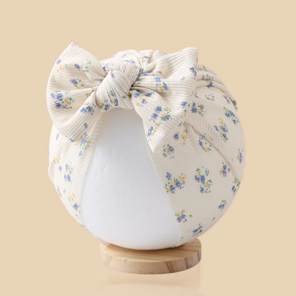 Baby Turban Hats with Prints | Soft Knit Newborn Caps