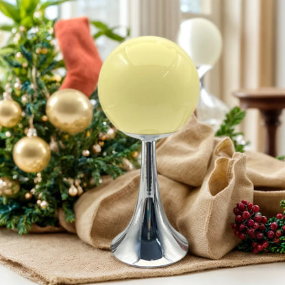 Glass Round Table Lamp Home Bedroom Desk Night Light Atmosphere Bedside Lamp