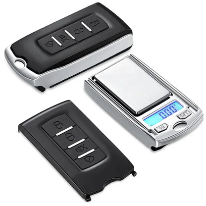 Mini Digital Pocket Scale with LCD Display | 0.01g Precision Car Key Shape