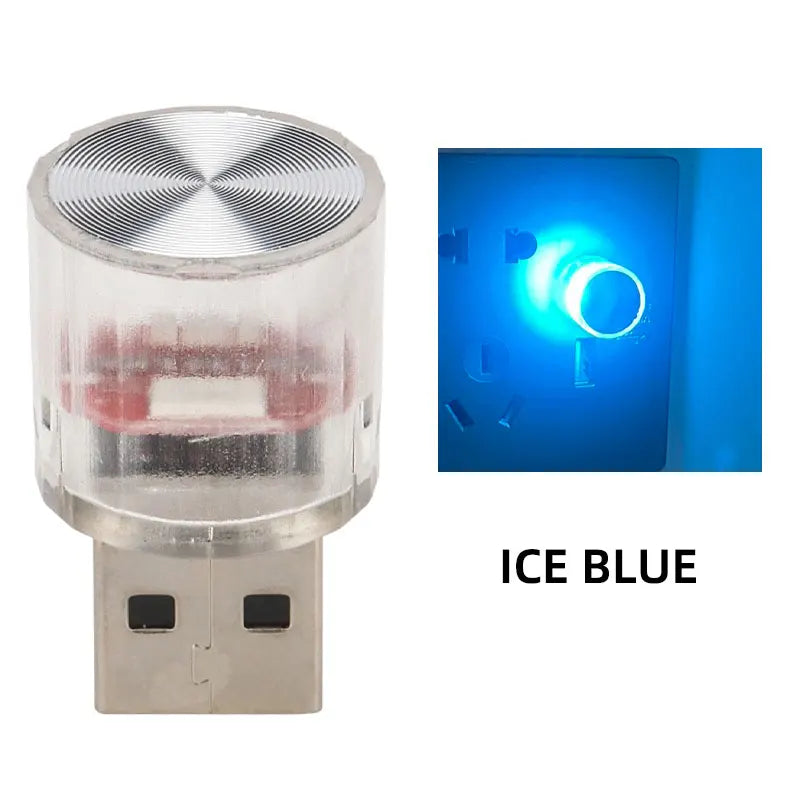 USB Mini RGB Night Light | LED Ambient Decorative Lamp for Bedroom, Car, Office