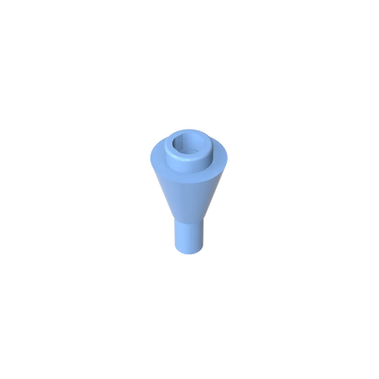 Gobricks GDS-1138 Cone 1 x 1 Inverted with Bar | Building Block for DIY Creations