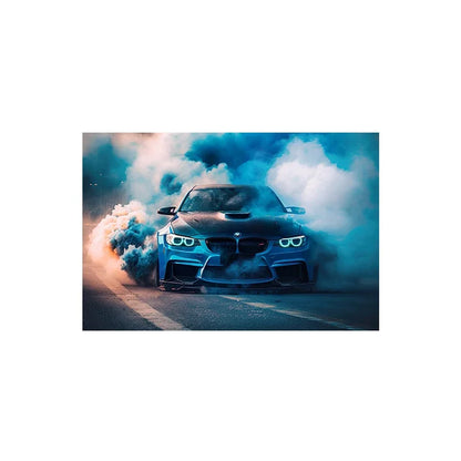 Voiture de sport E30, Graffiti de voiture de course de luxe, Art mural, Affiche imprimée sur toile HD, Décoration de maison, de salon, de chambre