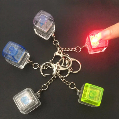 Mechanical Keyboard Keychain Fidget Toy | LED Stress Relief Key Cap Pendant