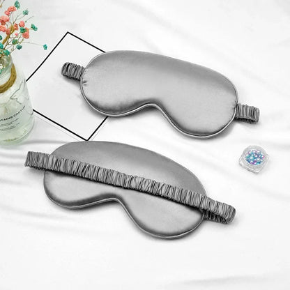 Silk Sleep Eye Mask for Women | Travel Blindfold with Light Blocking