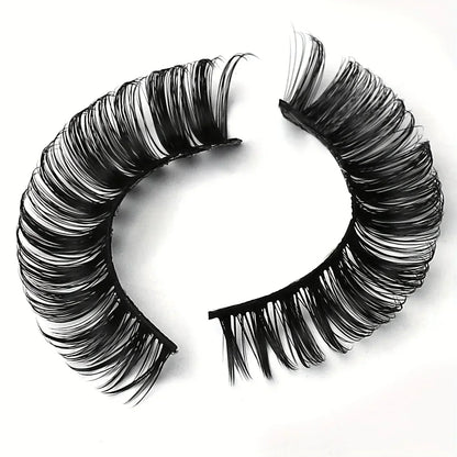 10 Pairs Russian Strip Lashes DD Curl | Fluffy Wispy Faux Mink Lashes Pack