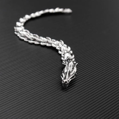 Hip Hop Punk Dragon Scale Bracelet | Bold Keel Design for Men