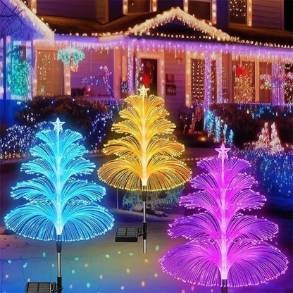 Solar Jellyfish Garden Lights Outdoor Color Changing LED Landscape Pathway Lamp