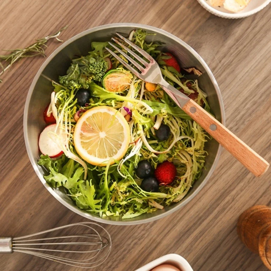 Bol à nouilles en acier inoxydable de haute qualité pour la maison, bol à soupe instantané esthétique, grand bol à riz et à salade de style coréen