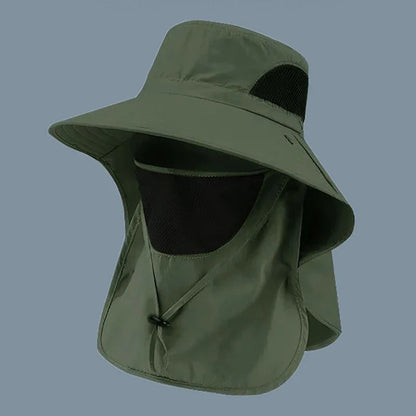 UV Protection Sun Hat | Outdoor Fishing and Hiking Cap with Neck Flap