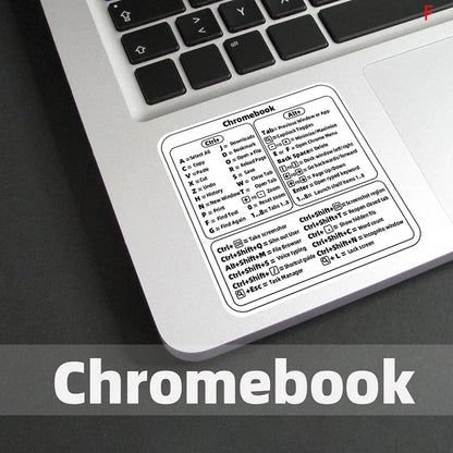 Windows PC Keyboard Shortcut Sticker | Reference Guide for Laptop Desktop