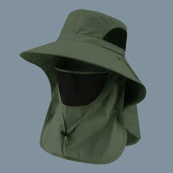 All-Season Outdoor Sun Hat | UV Protection Fishing Cap with Neck Flap