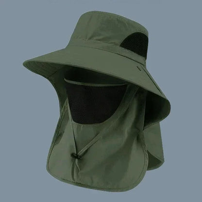 All-Season Outdoor Sun Hat | UV Protection Fishing Cap with Neck Flap
